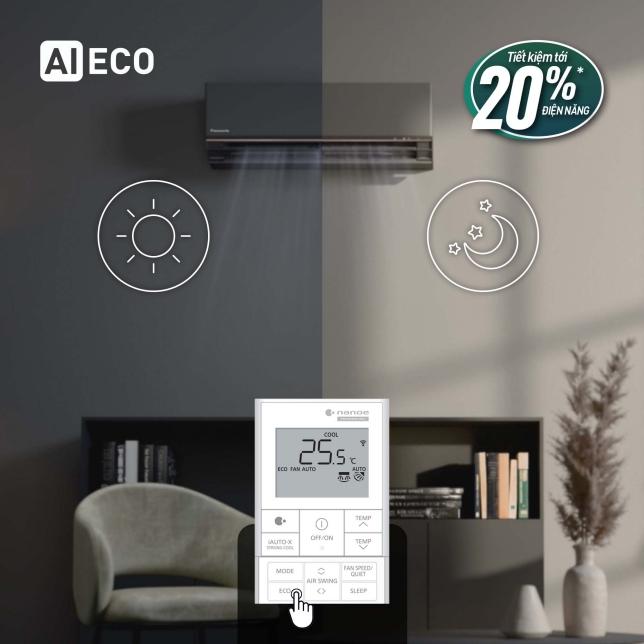 Điều hòa Panasonic 12000btu CU/CS-AU12BKH-8 - 1 chiều inverter